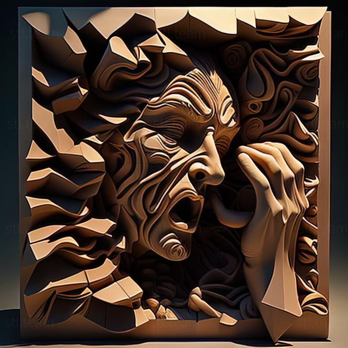 3D модель Тим ван Лаар, американский художник. (STL)